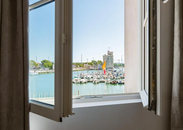 아파트 Chic Vue Imprenable Sur Le Vieux Port 라로셸
